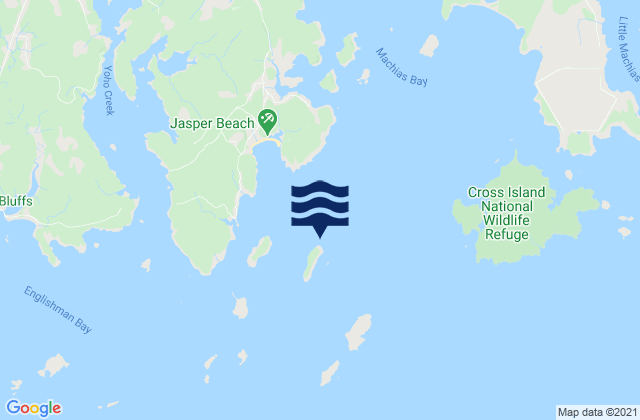 Mappa delle maree di Stone Island Machias Bay, United States