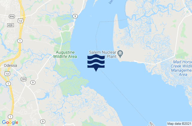 Mappa delle maree di Stony Point channel west of, United States