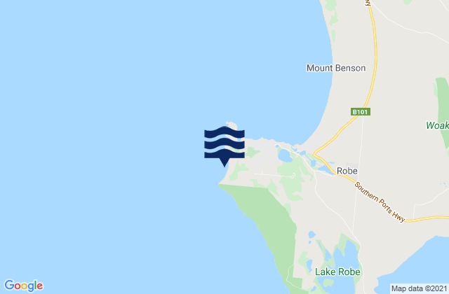 Mappa delle maree di Stony Rise, Australia