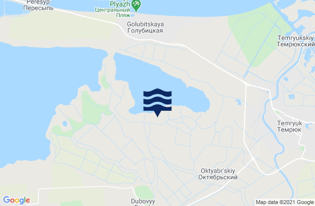Mappa delle maree di Strelka, Russia