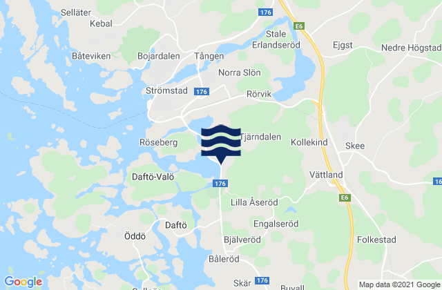 Mappa delle maree di Strömstads Kommun, Sweden