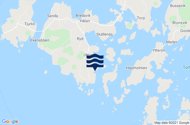 Mappa delle maree di Sturkö, Sweden