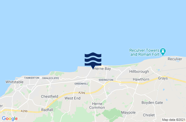Mappa delle maree di Sturry, United Kingdom