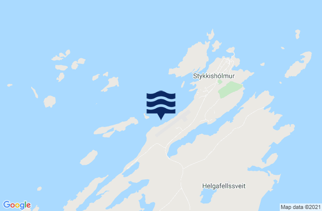 Mappa delle maree di Stykkishólmsbær, Iceland