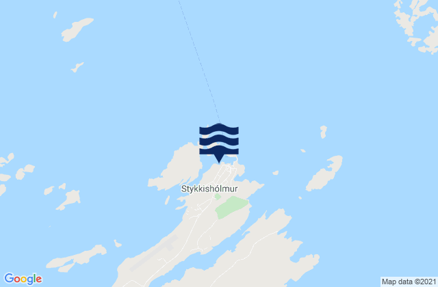 Mappa delle maree di Stykkishólmur, Iceland