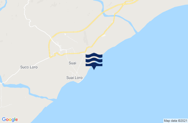Mappa delle maree di Suai, Timor Leste