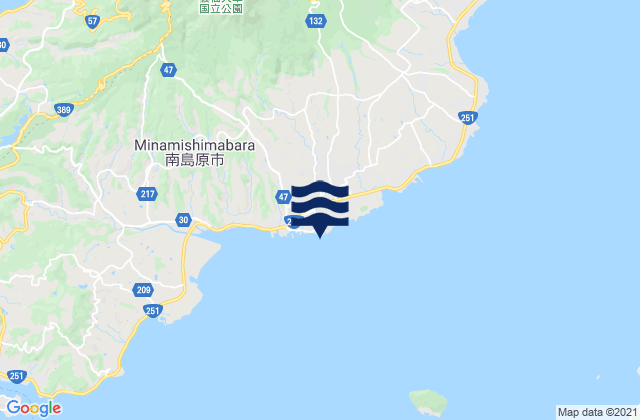 Mappa delle maree di Sugawa, Japan