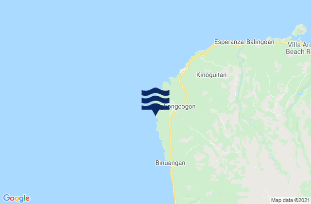 Mappa delle maree di Sugbongkogon, Philippines