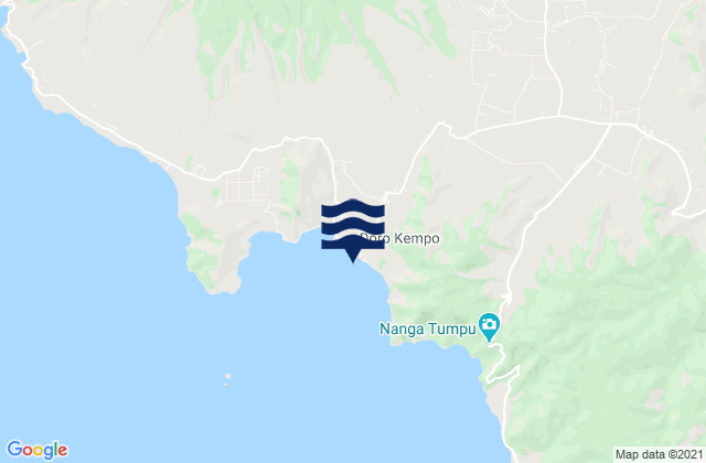 Mappa delle maree di Sumur Lima, Indonesia