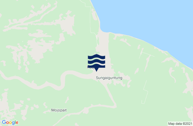 Mappa delle maree di Sungaiguntung, Indonesia