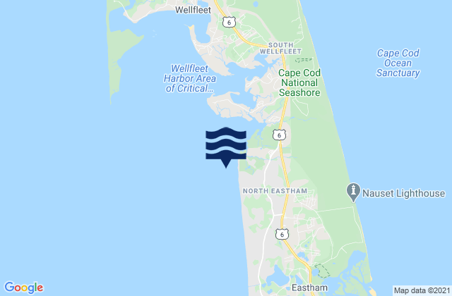 Mappa delle maree di Sunken Meadow Beach, United States