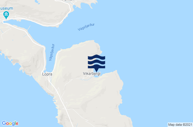 Mappa delle maree di Sunnbøur, Faroe Islands