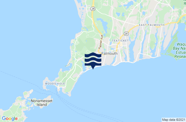 Mappa delle maree di Surf Drive Beach, United States