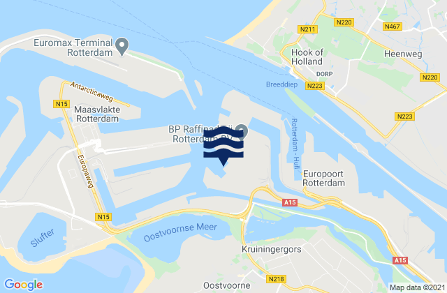 Mappa delle maree di Suurhoffbrug noordzijde, Netherlands