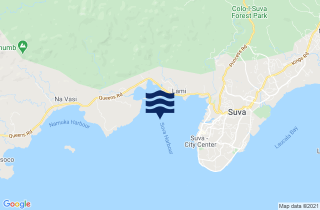 Mappa delle maree di Suva, Fiji