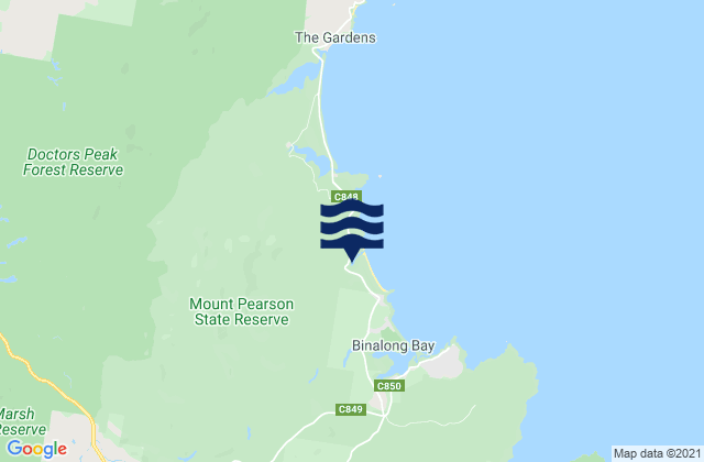 Mappa delle maree di Swimcart Beach, Australia