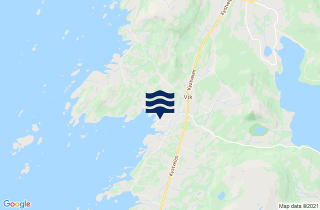 Mappa delle maree di Sømna, Norway
