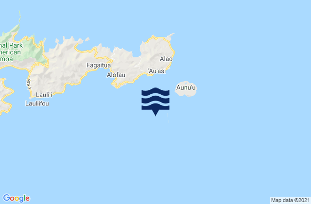 Mappa delle maree di Sā‘ole County, American Samoa
