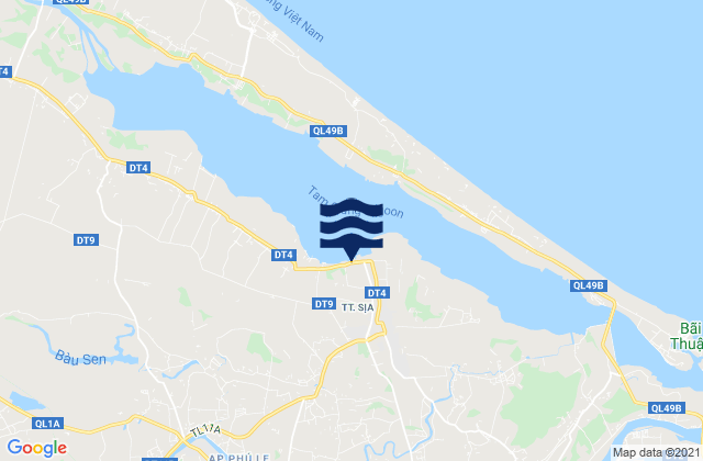 Mappa delle maree di Sịa, Vietnam
