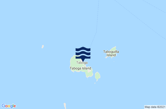 Mappa delle maree di Taboga, Panama