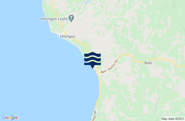 Mappa delle maree di Tabonoc, Philippines