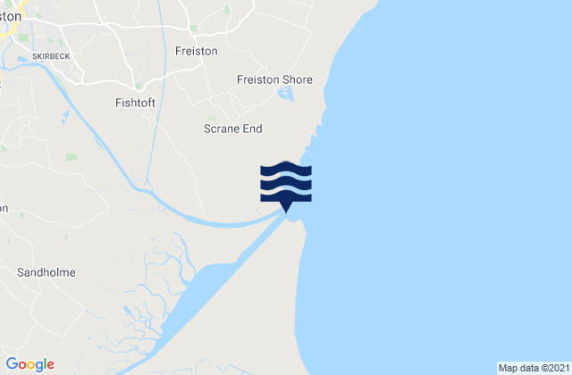Mappa delle maree di Tabs Head, United Kingdom