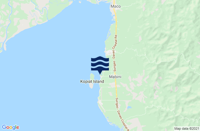 Mappa delle maree di Tagnanan, Philippines