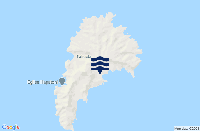 Mappa delle maree di Tahuata, French Polynesia