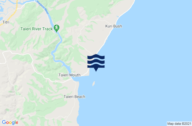 Mappa delle maree di Taieri Island/Moturata, New Zealand