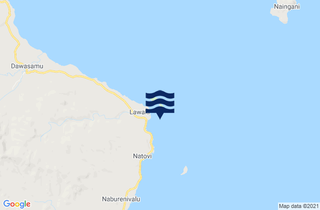 Mappa delle maree di Tailevu Point, Fiji