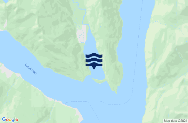 Mappa delle maree di Taiyasanka Harbor (Taiya Inlet), United States