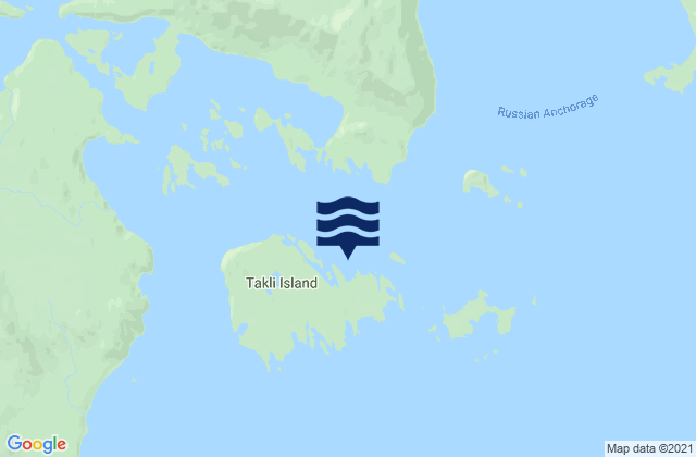 Mappa delle maree di Takli Island (Shelikof Strait), United States