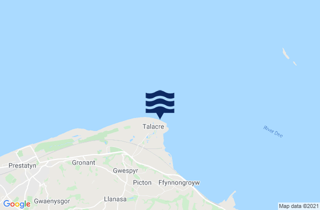 Mappa delle maree di Talacre Beach, United Kingdom