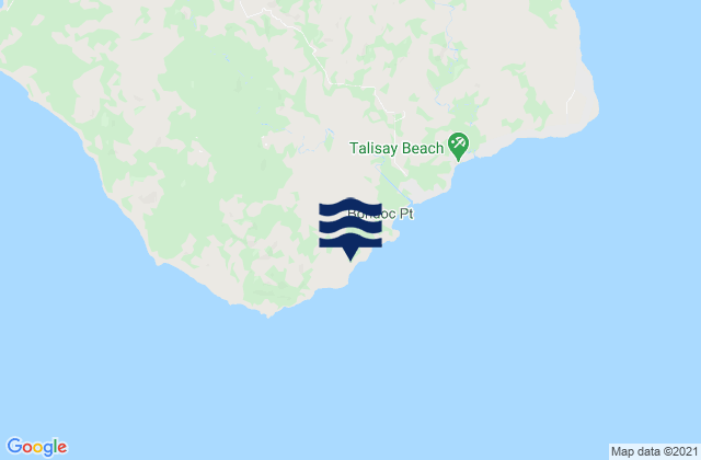 Mappa delle maree di Talisay, Philippines