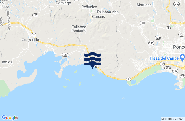 Mappa delle maree di Tallaboa Alta Barrio, Puerto Rico