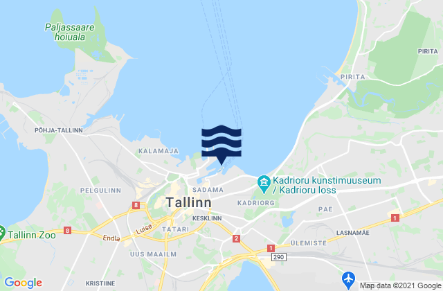 Mappa delle maree di Tallinn, Estonia
