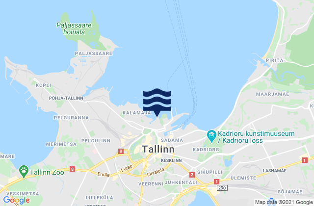 Mappa delle maree di Tallinn, Estonia
