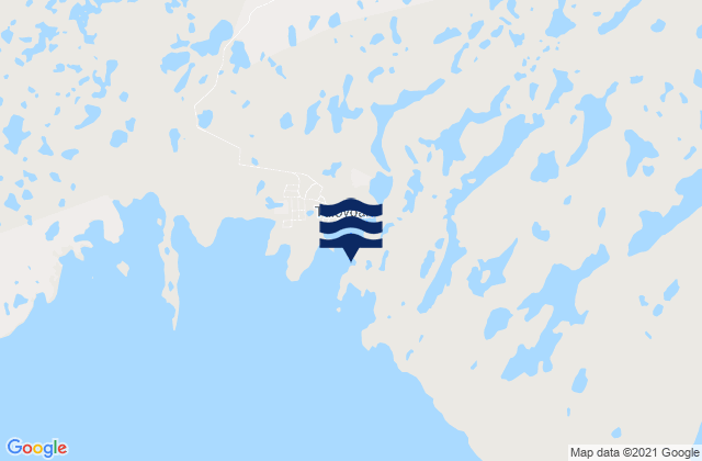 Mappa delle maree di Taloyoak, Canada
