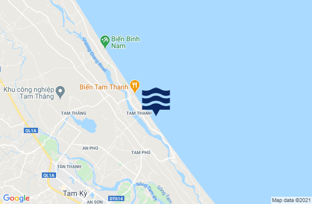 Mappa delle maree di Tam Kỳ, Vietnam