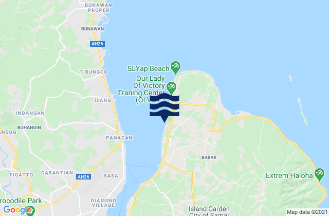 Mappa delle maree di Tambo, Philippines