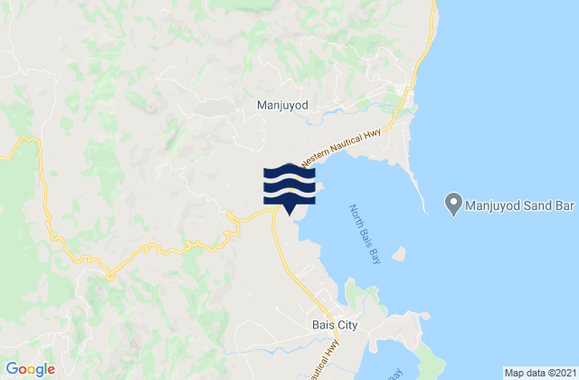 Mappa delle maree di Tamiso, Philippines