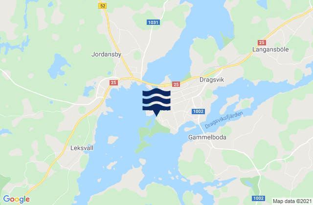 Mappa delle maree di Tammisaari, Finland