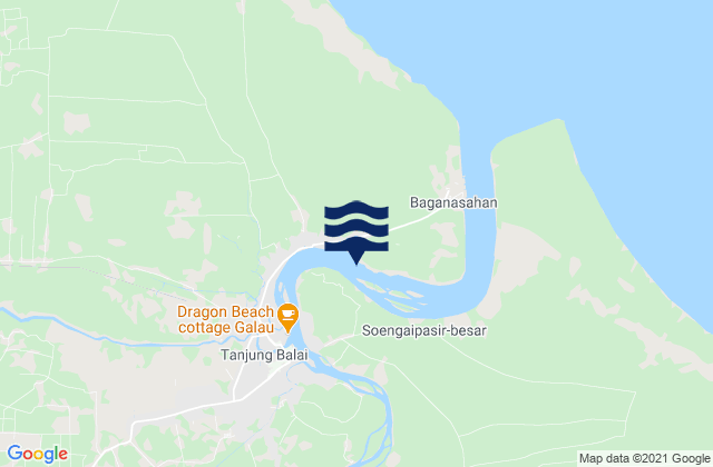 Mappa delle maree di Tanjungbalai, Indonesia
