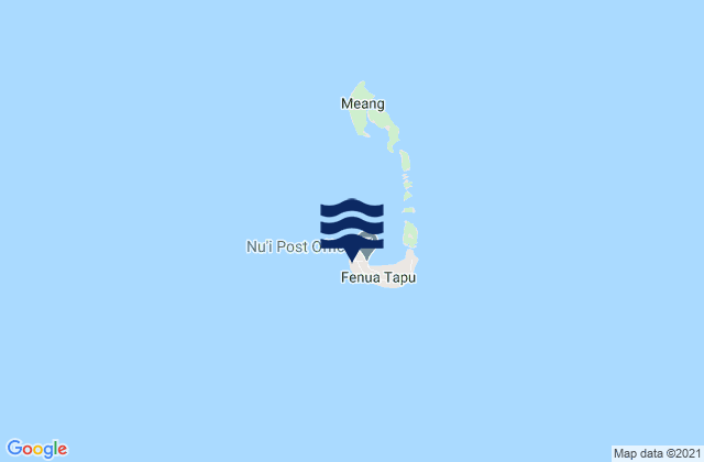Mappa delle maree di Tanrake Village, Tuvalu