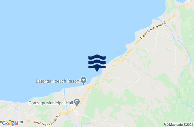 Mappa delle maree di Tapel, Philippines