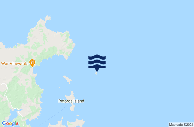 Mappa delle maree di Tarahiki Island (Shag Island), New Zealand