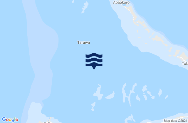 Mappa delle maree di Tarawa, Kiribati