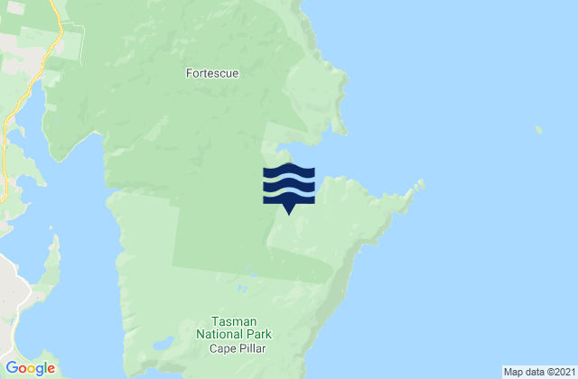 Mappa delle maree di Tasman Peninsula, Australia