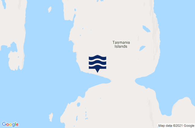 Mappa delle maree di Tasmania Islands, Canada