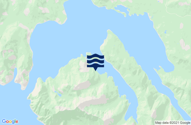 Mappa delle maree di Tasu Sound, Canada